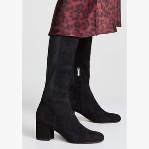 Sam Edelman Suede Black Heeled Boots
